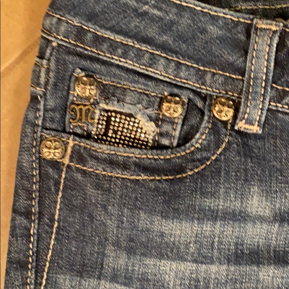 Miss Me jeans with silver bling. - Picture 3 of 13